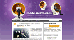 Desktop Screenshot of mode-sieste.com