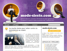Tablet Screenshot of mode-sieste.com